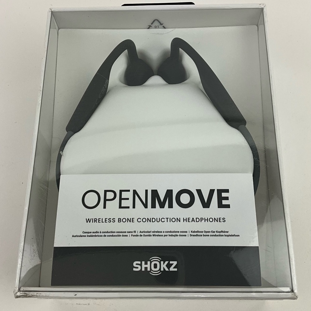Shokz OpenMove Bone Conduction Wireless Headphones Black New